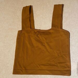 a new day Mustard Ribbed Top